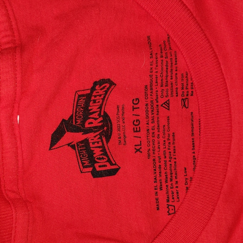 Red Power Rangers shirt - Picture 2 of 2